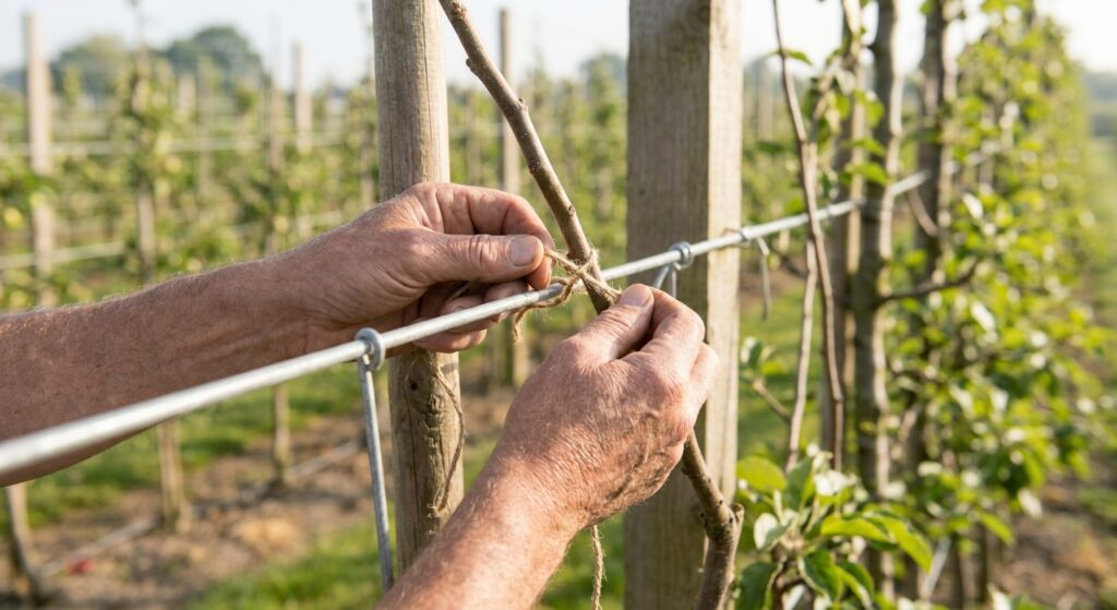 palissage fruitier en espalier