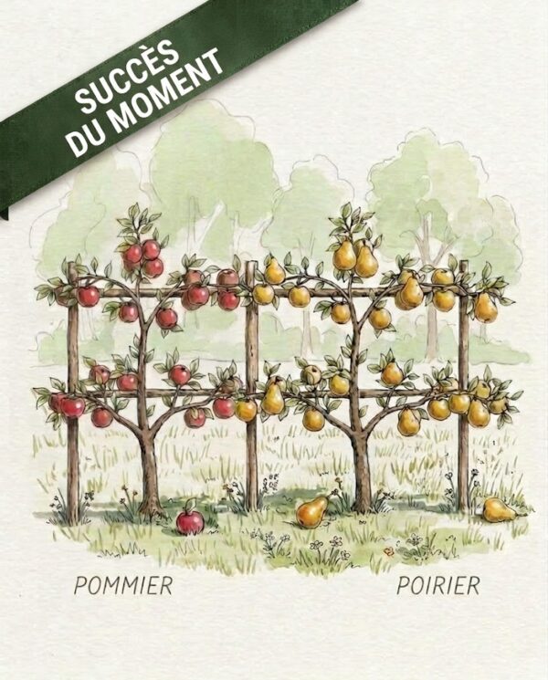 pommiers et poiriers Espalier 2 étages double